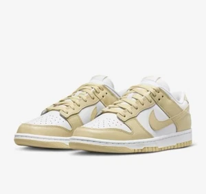 Nike Dunk Low Team Dorado, Blanco TALLA M-5.5/W-7- Zapatillas Nuevas DV0833-100 - Imagen 1 de 10