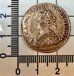 X357: 1707 (1. Mai) Queen Anne Silbermedaille: Union of England & Scotland: getönt - Bild 1 von 2