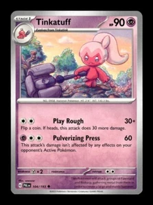 Pokemon Paldea Evolved Tinkatuff 104/193 - Picture 1 of 1