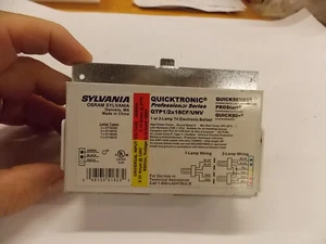 NOS Sylvania Quicktronic Ballast QTP1/2x18CF/UNV T4 1 or 2 Bulbs A6 - Picture 1 of 3