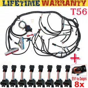 Drive By Cable STANDALONE WIRING HARNESS T56 4.8 5.3 6.0 1997-2006 LS1 Swap USA - Picture 1 of 22