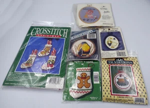 Lote de 6 NUEVOS Mini Kits de Punto de Cruz de Colección - Navidad, Bebé, Pato, Tucán, Ganso - Imagen 1 de 5