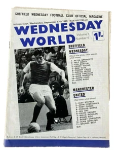 SHEFFIELD MITTWOCH V MANCHESTER UNITED - DIVISION ONE - 17.9.1969 - GEORGE BEST - Bild 1 von 1