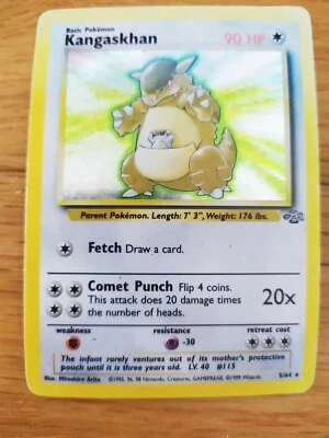 Kangaskhan Holo Rare 5/64 Jungle Set Pokemon Card WOTC Unlimited 1999 - Image 1 of 4