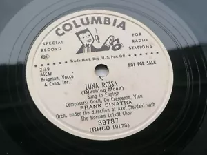 FRANK SINATRA 78 LUNA ROSSA TENNESSEE NEWSBOY DEMO 78 COLUMBIA - Picture 1 of 4