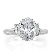 Mark Broumand 2.17ct Oval Cut Diamond Engagement Ring
