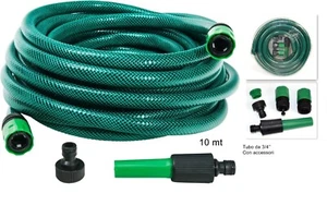 Tubo da Giardino 10 Metri Tubo Irrigazione con Accessori Attacco Rapido Pistola - Foto 1 di 6