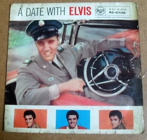 ELVIS PRESLEY - A DATE WITH ELVIS. 1959 UK ROCK & ROLL 12" L.P. RE-ISSUE. - Picture 1 of 4