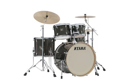 Tama 50 Aniversario Superstar Clásico Exotix Lacebark Pine Paquete de 5 Piezas conchas, Negro Foto 1 de 4
