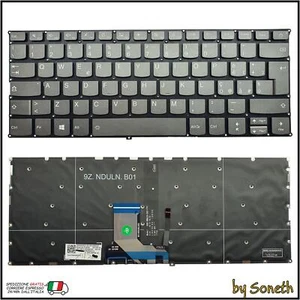 TASTIERA ITALIANA PER LENOVO IDEAPED 720S-14IKB 80XC 81BD GRIGIA RETROILLUMINATA - Foto 1 di 3