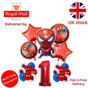 18 PCS Birthday Party Decorations For Kids Latex Aluminum Foil Balloons Age 1 - Picture 1 of 1