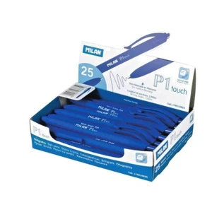 (Pack de 5 unidades) Bolígrafo MILAN P1 TOUCH AZUL punta 1 mm  Tacto suave goma - Imagen 1 de 2