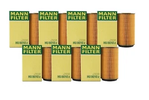 Mann Set of 7 Engine Oil Filters for Audi A8 Quattro Bentley Volkswagen Phaeton - Picture 1 of 1