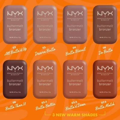NYX Matt Buttermelt Bronzer bis Zu 12 Stunden Von Kleidung, Vegan Formel Makeup - Bild 1 von 4
