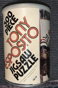 ICE HOCKEY NHL Chicago Blackhawks VINTAGE 300 Piece Tony Esposito Jigsaw Puzzle - Picture 1 of 7