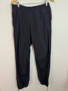 Lululemon Damenhose schwarz Run Dog Runner Jogginghose 10 mittelhoher Bund gefüttert gebraucht, in einwandfreiem Zustand - Bild 1 von 10