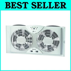 Efficient Water-Resistant Dual Blade Window Fan with Adjustable Extender Screen - Picture 1 of 2