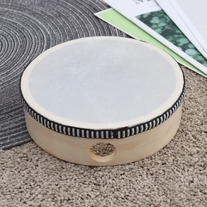 Musical Instruments Drum Set Wooden Hand Child Tambourine for Kids Tambourines - Picture 1 of 12
