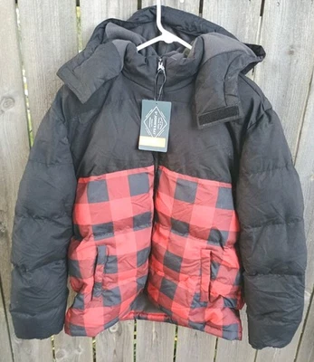 Chaqueta Abrigo acolchado para clima frío St. John's Bay Capucha desmontable a cuadros Buffalo XL Foto 1 de 4