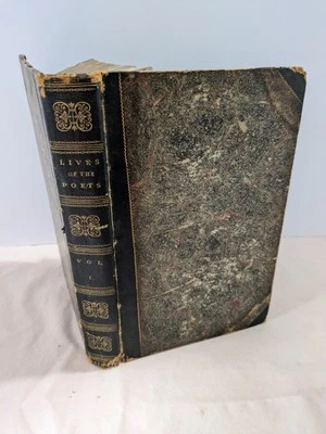1821 Antique Samuel Johnson "LIVES OF THE MOST EMINENT ENGLISH POETS" Volume I - Image 1 of 4