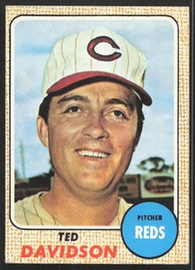 1968 Topps #48 Ted Davidson Cincinnati Reds EX-EXMINT SET BREAK! - Picture 1 of 2