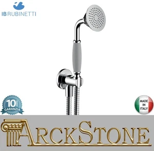 IB Rubinetti SHOWER&CO Duplex Presa Tonda Doccetta Tonda Monogetto Ottone Cromo - Picture 1 of 3