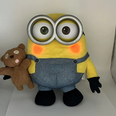 "Minions Blushing Talking Bob Peluche Iluminado con Oso de Peluche Thinkway 10""" Foto 1 de 4