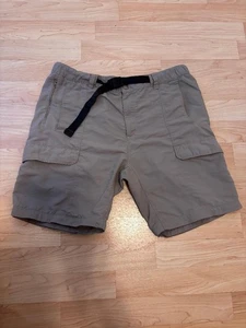 The North Face Cargo Shorts Men's XL Nylon Belted Outdoor Tan - Picture 1 of 6