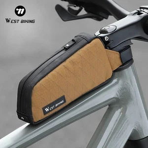 1L Bike Top Tube Bag Waterproof MTB Road Bicycle Handlebar Frame Storage Pack UK - Picture 1 of 9