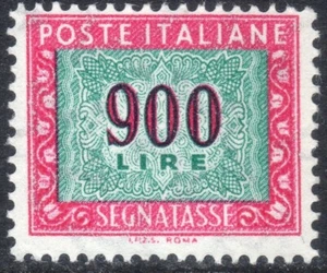 1984 italia repubblica Segnatasse Stelle Cifra £ 900 I.P.Z.S. - Imagen 1 de 1