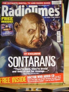 RADIO TIMES APRIL MAY 2008 DR WHO SONTARANS THE BILL CLAIRE TOMALIN ROGUE STARS - Picture 1 of 7