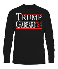 Donald Trump Tulsi Gabbard 2024 Long Sleeve T-Shirt  S-5XL