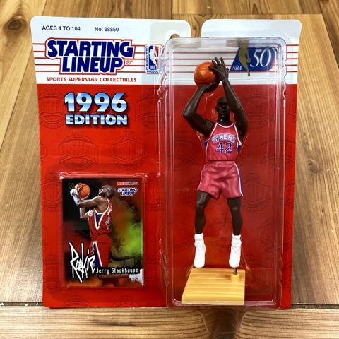 UNOPENED Starting Lineup Jerry Stackhouse 76ers 1996 NBA Action Figure Cover