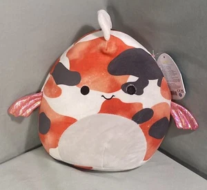 BNWT Squishmallows Dandii w/rare HTF GLITTER FINS Spotted Koi Fish S8 #1334 - Picture 1 of 10