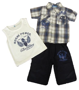 Conjuntos niño , pantalones cortos y camisa de ZSF, azul ,talla 6 años - 116 - Imagen 1 de 1