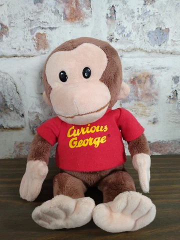 Gund Curious George Plush Stuffed Universal Studios 12” - SUPER Soft. Sits up! Cover