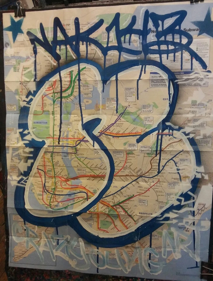 MAPA GRAFFITI "NAK143" LISTADO ARTISTA Foto 1 de 4