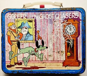 Vintage 1974 Goober & The Ghost Chasers/Inch High Private Eye Tin Metal Lunchbox - Picture 1 of 7