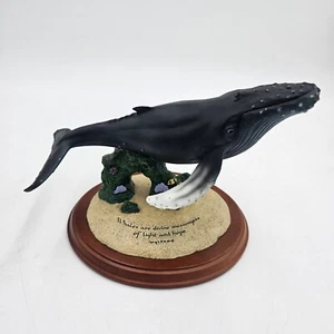 2002 Wyland Humpback Whale By Encore "Kauai Moon" Figurine, Beautiful Condition - Picture 1 of 16