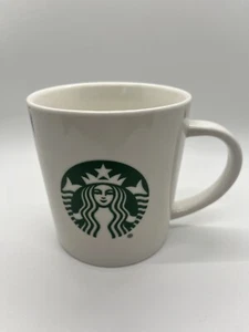 Starbucks Classic Logo Ceramic Coffee Tea Cup Mug 14oz White & Green - Picture 1 of 7