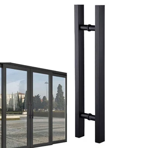 10PCS Entry Front Door Long Black Door Pull Handle Stainless Steel Entry Modern - Bild 1 von 15