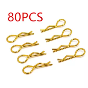 80Pcs RC Body Clips Body Pins For 1/10 RC Car Truck Buggy Truck Red/Blue/Black A - Picture 1 of 28