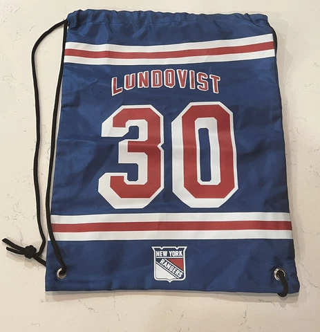 New York Rangers Henrik Lundqvist  String Bag NEW Unused NHL Backpack Cover