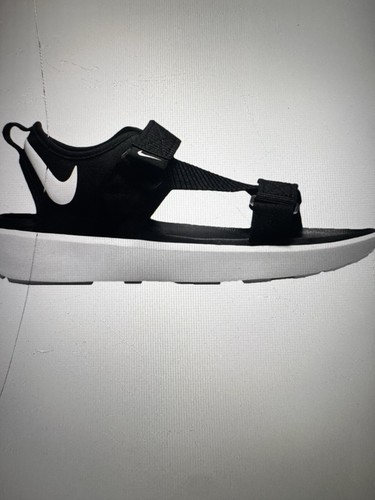 Nike Vista Sandalo Comfort Nero Bianco con Cinturino Slides Donna Tg 10