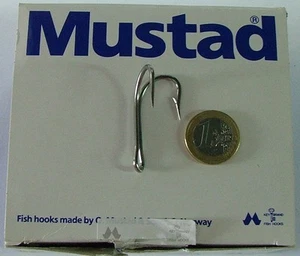 MUSTAD 5 AMI PESCA DOPPI 7982 SIZE 5/0 7982HS ACCIAIO INOX amo doppio - Foto 1 di 1