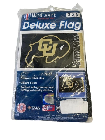Wincarft University of Colorado Buffaloes Buffs Indoor Outdoor Black-3"ftX 5" ft Cover