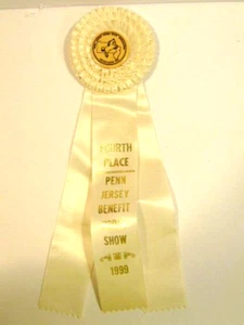 older 1999 Penn Jersey Benefit Horse Show white award ribbon - Picture 1 of 9