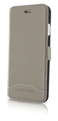 Genuine CERRUTI 1881 Taupe Signature Trim Book Case for iPhone 8 Plus & 7 Plus - Image 1 of 4