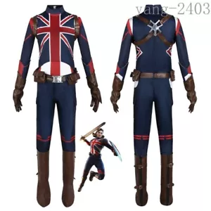 What If Captain Carter Cosplay Costume Marvel Peggy Carter Bodysuit Halloween - Picture 1 of 8