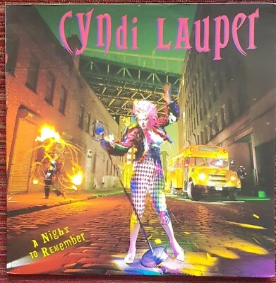 CYNDI LAUPER A NIGHT TO REMEMBER RARE 1989 SPAIN PROMO LP - Image 1 of 4